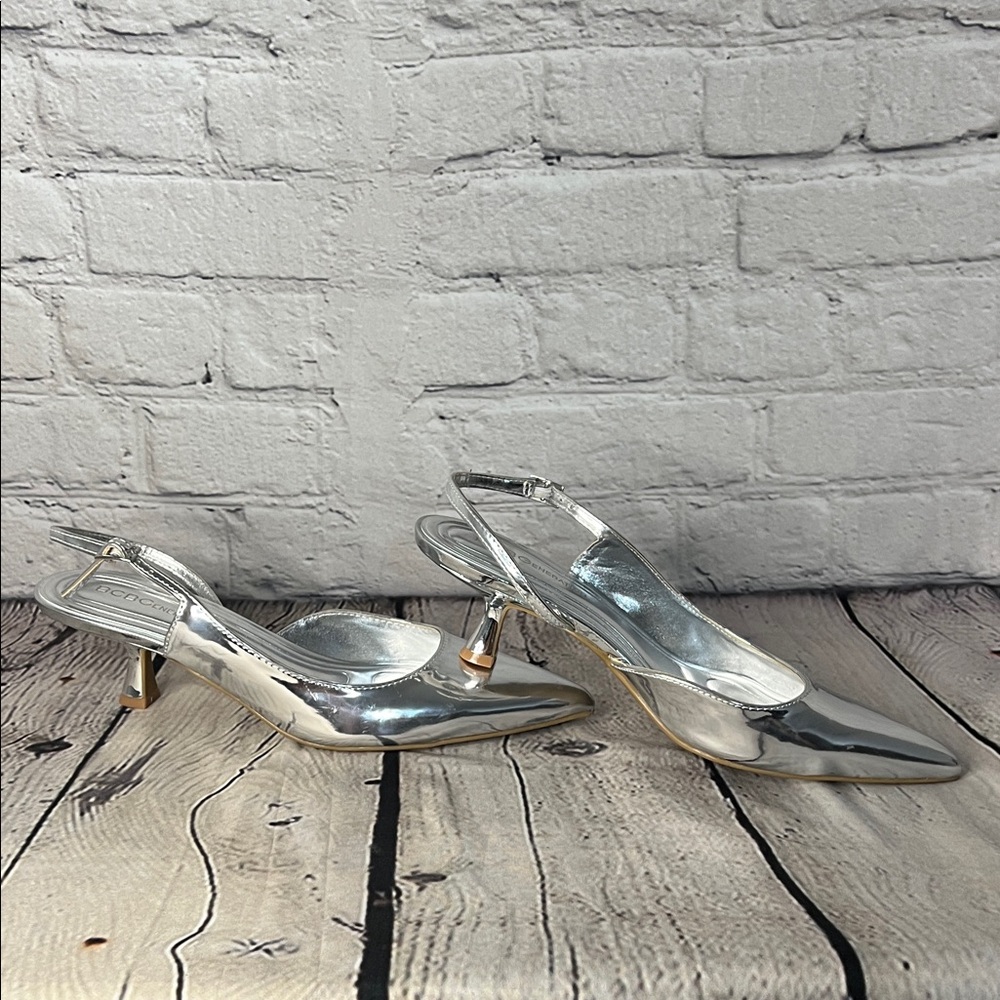 Bcbgeneration Silver Pointed Heels - image 4